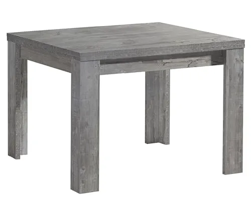 möbelando Kulissentisch Monzi - Ausziehbarer Esstisch in Beton - Esszimmertisch 80x78x60 cm, erweiterbar auf 136 cm. Modernes Design mit stabiler Bauweise und einfacher Montage. Made in Germany für höchste Qualität und Langlebigkeit.