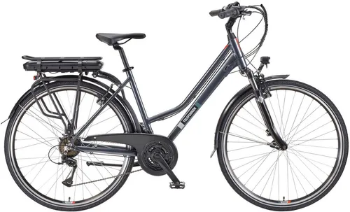 Telefunken Trekking E-Bike 28 Zoll | 250W Heckmotor - E-Bike mit 536,5Wh Akku für bis zu 100 km Reichweite, 21-Gang Kettenschaltung und komfortabler Federung – ideal für entspannte Radtouren und den täglichen Weg zur Arbeit.