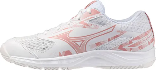 Mizuno STEALTH STAR 3 Jr. Handballschuh 37 EU - Ignition Red / Fiery Red / Whi - Handballschuh in Größe 37 EU, optimal für junge Sportler, bietet hervorragenden Halt und Komfort für das Spiel.
