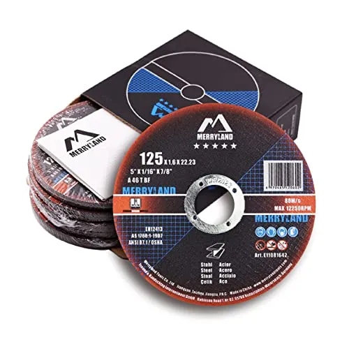 Merryland 25 Stück Trennscheibe 125 X 1,6 Metall Stahl Experten-Line