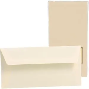 Rössler Papier 2033831008 - Paper Royal Briefumschlagpack, DIN lang, 20 Stück, hochwertige und elegante chamois Umschläge für stilvolle Korrespondenz