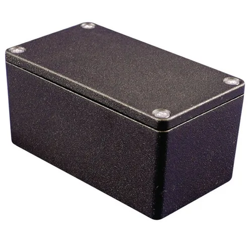 Hammond Electronics 1550Z116BK Universal-Gehäuse - Gehäuse aus hochwertigem Aluminium, 160 x 100 x 60 mm, in elegantem Schwarz – ideal für den Schutz Ihrer Elektronikprojekte.