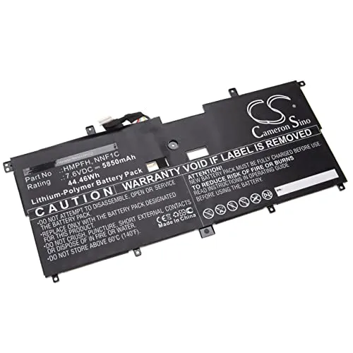 vhbw Akku kompatibel mit Dell XPS 13-9365-D1605TS, 13-9365-D1805TS, 13 9365, 13 9365 2-in-1 Notebook (5850 mAh, 7,6 V, Li-Polymer)
