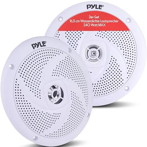 Wasserdichte Lautsprecher Plyle 240W 6.5Inch - Sonstige Elektroinstallationsartikel, ideal für Yachten und Boote mit 240 W Leistung und wasserdichtem Design für perfekten Klang selbst bei rauen Wetterbedingungen.