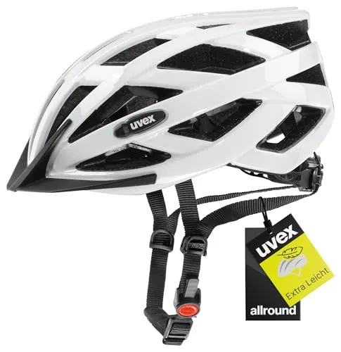 Uvex i-vo Fahrradhelm - Weiß, Größe 52-57 cm - Fahrradhelm mit leichter Konstruktion und hoher Schlagfestigkeit, optimal anpassbar durch uvex IAS 3.0 System für besten Tragekomfort.