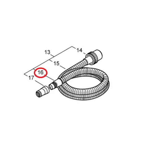 Nilfisk Schlauchmuffe Muffe Schlauch rohrseitig Schlauchende DN27, Ø27 63509