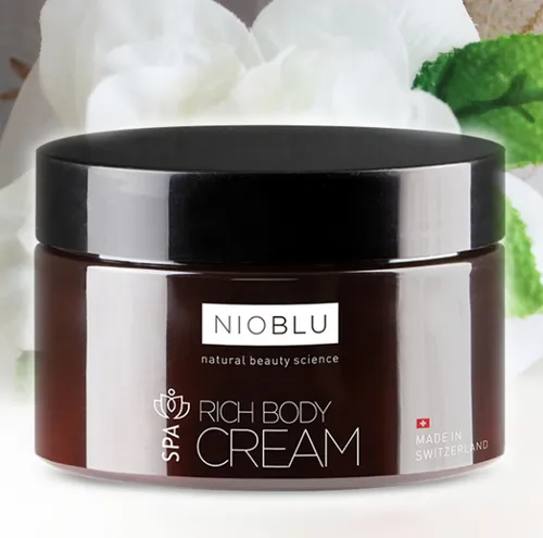 NIOBLU Spa Pflegende Massage Körpercreme 200ml - Lotionen & Cremes mit Shea-Butter und Aloe für intensive Pflege, ideal für entspannende Massagen und trockene Haut.