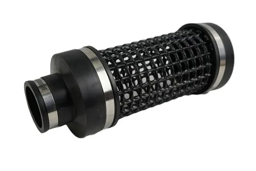 Koi Herdecke Teichfilter Ansaugkorb 25 cm - Ø110 mm - Teichfilter Zubehör für effektive Filterung, schützt Ihre Pumpe vor Verstopfung und sichert die Biologie im Teich. Flexibel anpassbar mit Gummi-Anschlüssen.