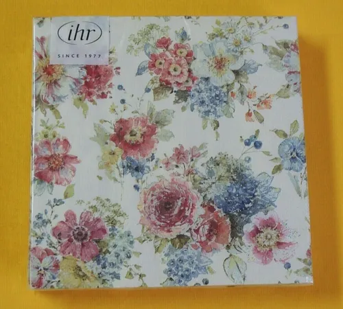 Serviette Garten Blumen 1 Packung OVP Motivservietten IHR Rosen Vergissmeinni 20