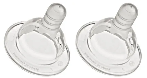 nip 33030 - Anti Colic Weithalssauger Silikon Doppelpackung Tee ab 0+ Monate
