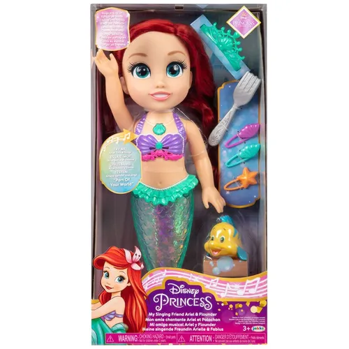 Jakks Pacific Disney Princess Ariel Puppe 38cm - Magische Ariel Puppe mit leuchtenden Funktionen, perfekt für kleine Prinzessinnen und Disney-Fans!