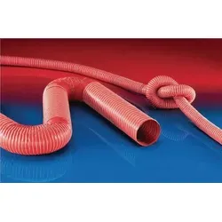 SIL 391 Absaug- und Gebläseschlauch 22mm - Flexibler Schlauch für heiße und kalte Gase, hitzebeständig bis 260°C, ideal für Kunststofftrockner und Reinraumbelüftung.