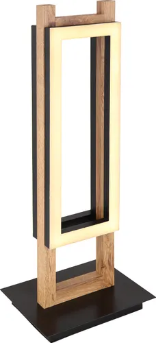 Globo Lighting Tischleuchte Metall schwarz matt, LED - Stilvoller Lichtspender - Klassische Tischleuchten mit modernem Design, 50cm hoch, zwei LED Paneelen und warmweißem Licht für eine angenehme Raumatmosphäre.