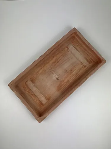 Untersetzer Pflanzteller Terrakotta rechteckig 53cm Quadrat Italien Original