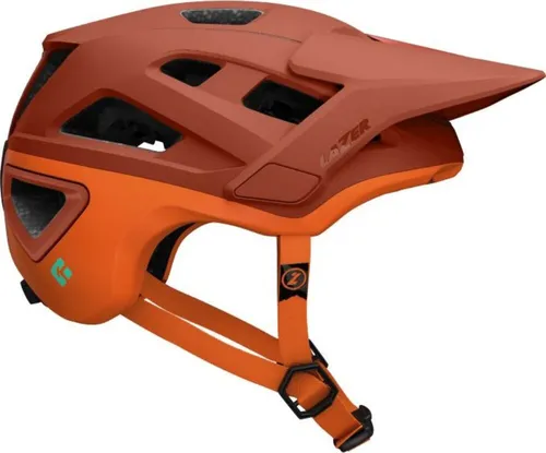 Lazer MTB-Helm Jackal KinetiCore - Matte Rust Orange (M) - Fahrradhelm mit integriertem Rotationsschutz und 19 Belüftungsöffnungen für optimalen Komfort und Sicherheit beim Mountainbiken.