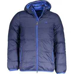 LA MARTINA MAN BLAUE JACKE - Funktionsjacke in Blau mit abnehmbarer Kapuze und stilvollen Stickereien. Praktische Taschen und hoher Tragekomfort machen sie zur perfekten Wahl für jeden Anlass.