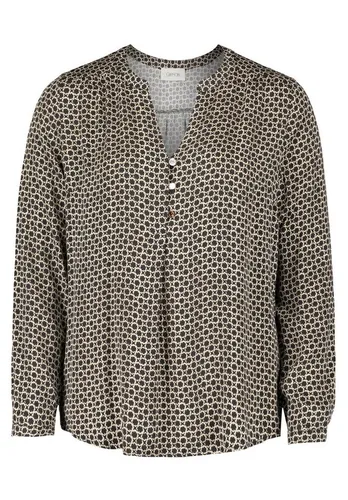 Cartoon Langarmbluse Bluse Kurz 1/1 Arm CAMEL/BLACK