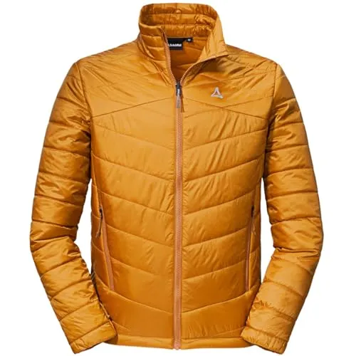 Schöffel Seewand Jacke Pumpkin Spice 56 - Wasserdichte Jacke mit verklebten Nähten, ideal für wechselhaftes Wetter. Ausgestattet mit abnehmbarer Kapuze und mehreren Taschen für praktische Nutzung.
