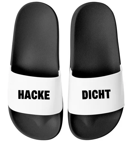 MoonWorks Badeschlappen mit Spruch Alkohol Unisex witzige Party-Schuhe für Badesandale