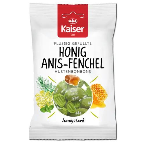  Kaiser Honig Anis-Fenchel, Bonbons, 90g Beutel 19,89€/1kg