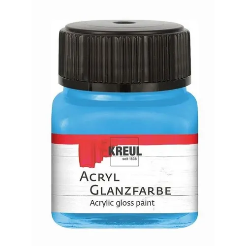 Kreul Acryl Glanzfarbe himmelblau 20ml Glas 100 ml / 12,45 Euro