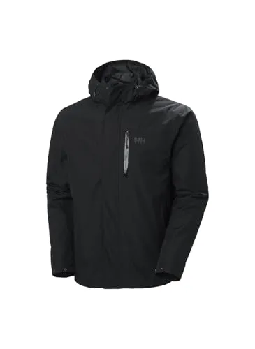 Helly Hansen Juell 3-in-1 Jacke Schwarz L - Funktionsjacke mit Helly Tech® Protection, wasserdicht und atmungsaktiv. Vielseitige 3-in-1 Jacke, ideal für wechselnde Wetterbedingungen und Aktivitäten.