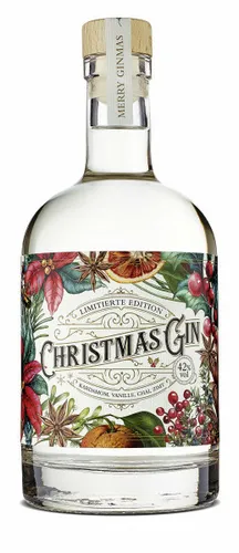 Christmas Gin (limited Edition) 500ml - Limitierte Edition Weihnachtsgin, 42% Vol. Mit edlen Botanicals und winterlichen Aromen wie Zimt und Vanille – perfekt für festliche Anlässe oder als Geschenk!