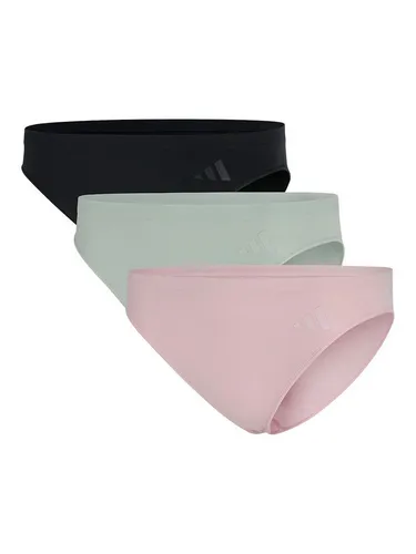 adidas Damen Low Rise Bikini (3PK) - Sport Active Seamless Panties für optimalen Tragekomfort - Funktionsunterwäsche: adidas Damen Low Rise Bikini im 3er Pack bietet ultimate Stretch und perfekten Sitz für sportliche Aktivitäten.