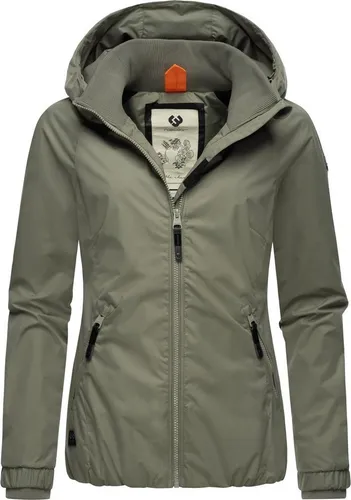 Ragwear Damen Übergangsjacke Dizzie Intl Olive24 Gr. XXL - Stylische, wasserdichte Damenjacke mit gefütterter Kapuze. Ideal für Outdoor-Aktivitäten und perfekt für die Übergangszeit. Bequem und tailliert geschnitten, mit praktischen Reißverschlusstaschen.