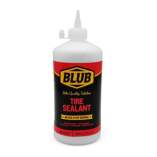 BLUB Tubeless MTB-Dichtmittel 500 ml, Fahrrad-Pannen-Dichtmittel, Reifen-Pannen-Reparatur-Dichtmittel, Verhindern und Reparieren von Fahrradrädern
