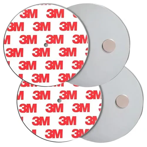 König Design Rauchmelder Magnethalter 3 Stück Selbstklebende Magnethalterung für Rauchmelder Ø 70mm schnelle & sichere Montage ohne Bohren und Schrauben für alle Feuermelder und Rauchwarnmelder