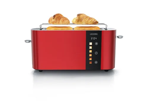 Arendo Langschlitz-Toaster Edelstahl mit Touch Display von Arendo
