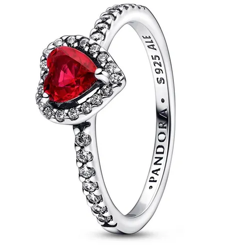 PANDORA Timeless Roter Herz Ring aus Sterling Silber von Pandora