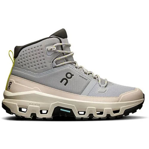 On Cloudrock Mid WP Damen Wanderschuhe - Grau - 8,5 - Wanderschuhe für Damen mit wasserdichtem Obermaterial und optimalem Halt, ideal für anspruchsvolle Wanderungen und Outdoor-Abenteuer.