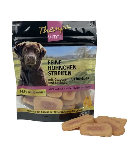 Thempa Vital Hundesnack Adult Hühnchenstreifen mit Kürbis 150 g