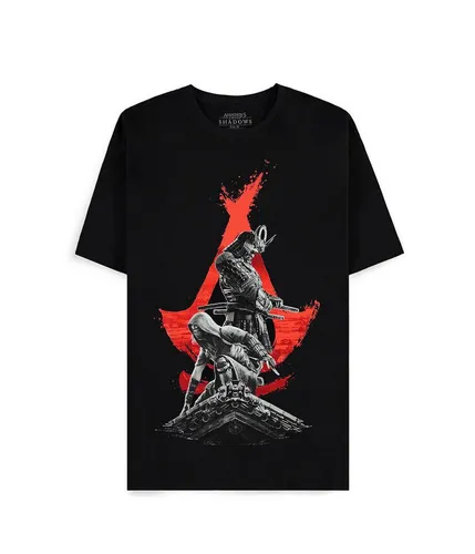 Assassin's Creed Shadows T-Shirt Größe S - Hochwertiges T-Shirt mit coolem Assassin's Creed Design, ideal für Fans. Aus 100% Baumwolle für hohen Tragekomfort. Perfekt für den Alltag oder als Geschenk.