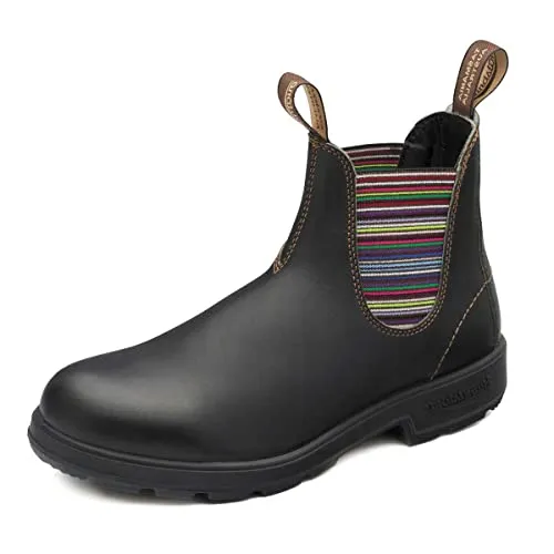 Blundstone Chelseaboots - Wanderschuhe aus dunkelbraunem Premium-Rindsleder, wasserabweisend und extrem bequem für Outdoor-Abenteuer.