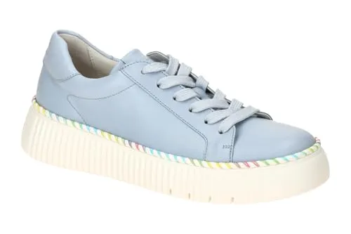 Gabor Damen Low-Top Sneaker Sky (Pastell) - Damen-Sneaker aus Glattleder mit flacher TR-Sohle, ideal für Freizeit und Alltag – stylish und bequem für jeden Schritt.