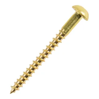 DIN 96 Halbrund-Holzschraube 4x40 Messing blank Schlitz - 200 Stück - Hochwertige DIN 96 Messing Halbrund-Holzschrauben mit Schlitz, ideal für stabile Holzverbindungen. Perfekt für Handwerksprojekte und DIY-Anwendungen.