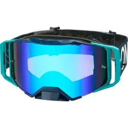ONeal B-33 Hexa Crossbrille - Türkis/Dunkelblau, verspiegelt - Sportbrillen für höchste Ansprüche mit kratzfesten, beschlagfreien Polycarbonat-Scheiben und optimaler Belüftung für maximalen Komfort beim Rennfahren.