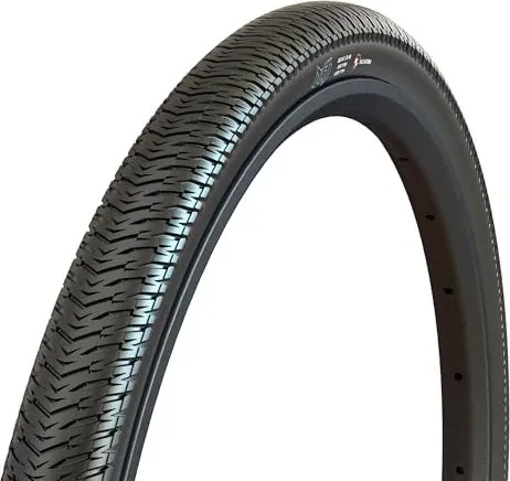 DTH-Reifen 26x2,15 - tr. flexibel - Fahrradreifen für BMX und Dirt, mit gerilltem und glattem Laufflächenband für optimale Leistung und Leichtbau-Karkasse.