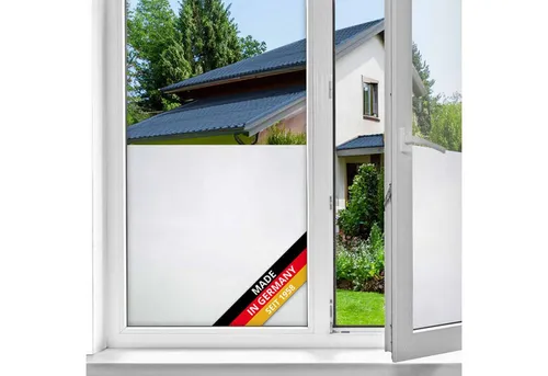 d-c-fix Fensterfolie Frost Sichtschutzfolie selbsthaftend Deko Folie für Fenster innen, Glatt, 150 x 67,5cm - Rückstandslos entfernbar & wiederverwendbar