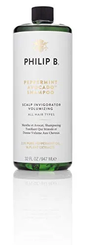 Philip B Peppermint & Avocado Shampoo 947 ml - Luxuriöses Shampoo mit erfrischender Minze und nährendem Avocadoöl, ideal für eine sanfte Reinigung und gesunde Kopfhaut. Perfekt für alle Haartypen.