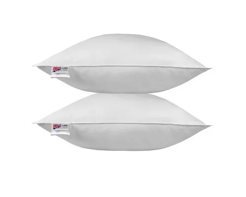 Produktbild Homescapes Federkissen 80 x 80 cm, 2er Set aus 100% Entenfedern