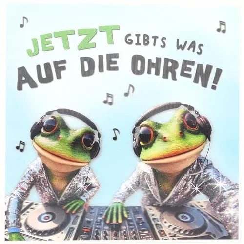 Depesche 14001-042 - 3D Grußkarte mit Musik, witzige Geburtstags-Karte mit farbenfrohem Motiv, passendem Spruch und Innentext