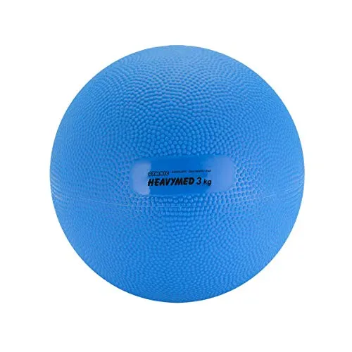 Gymnic Heavymed Medizinball 3 kg - Medizinball für Sport und Training, ideal für Kinder und Jugendliche, erhältlich in 3 Größen, perfekt für Gymnastik und Medizinball-Weitwurf.