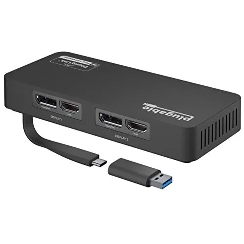 Produktbild Plugable 4K DisplayPort und HDMI Dual Monitor Adapter