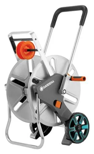GARDENA Schlauchwagen AquaRoll L Easy Metall in grau von GARDENA