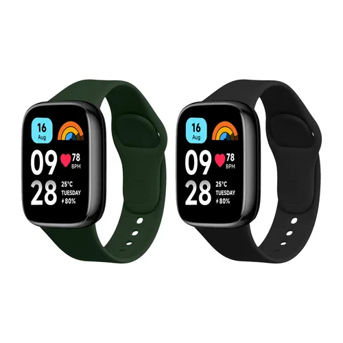 Sportarmband kompatibel mit Xiaomi Redmi Watch 3 Active Armband - kwmobile 2x