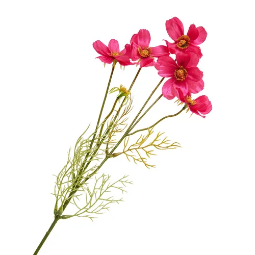 DPI Cosmea Zweig 5 Blüten 67 cm Kunstblume Dekoration Seidenblume Deko Pflanze